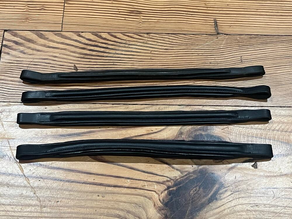 Black Horse Padded Browbands
